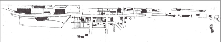 Black and White Rendition of the properties along Concord Street