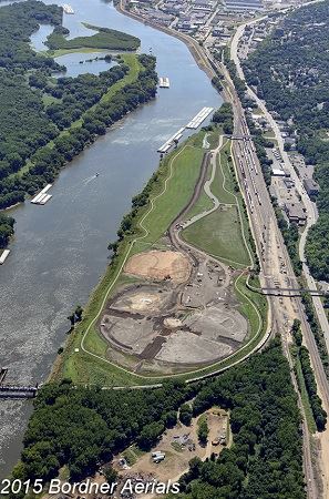 Image of the Mississippi River by South St Paul, MN