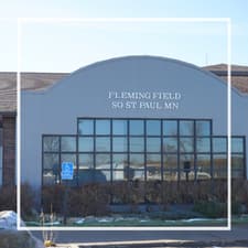 Front view of Flemming Field Airport office